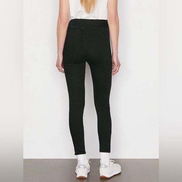 Frame The Jetset Skinny Crop in Sheen Noir - Picture 3 of 16